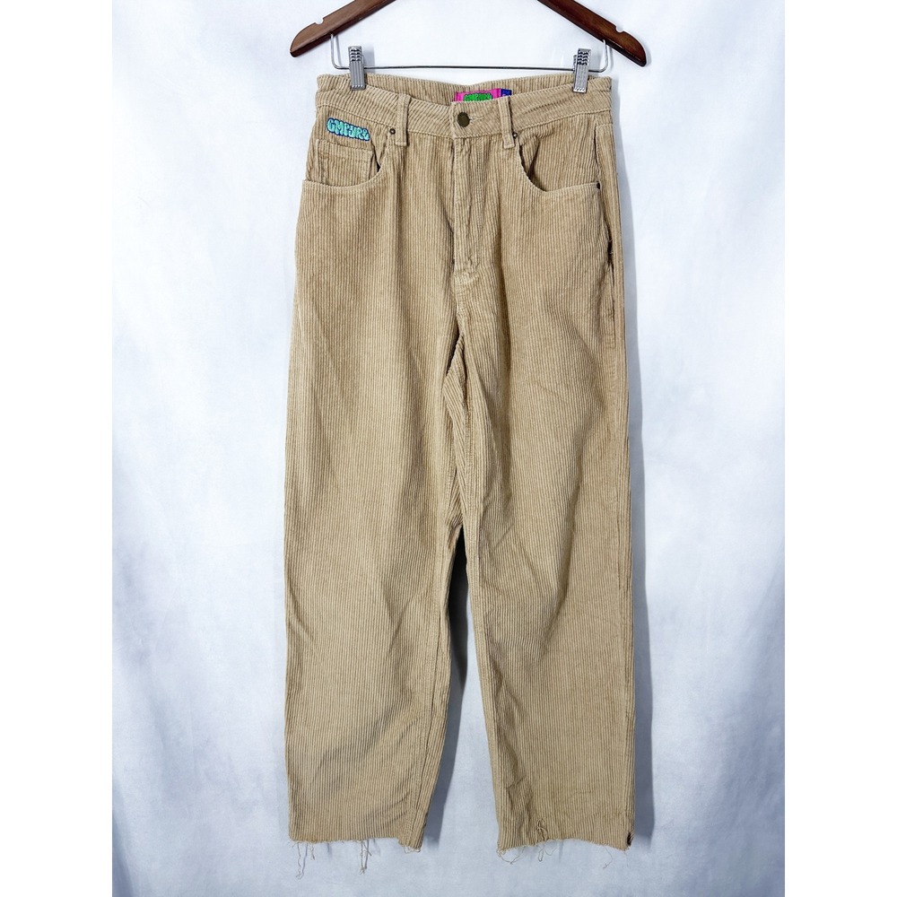 90s Vintage Empyre Tan Corduroy High Rise Straight Leg Pants Size 5/6